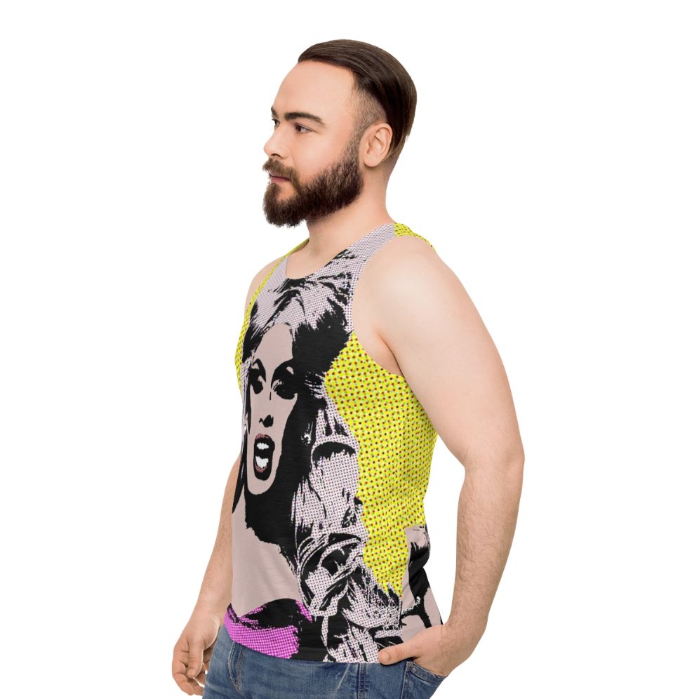 Alaska pop art unisex tank top - men side