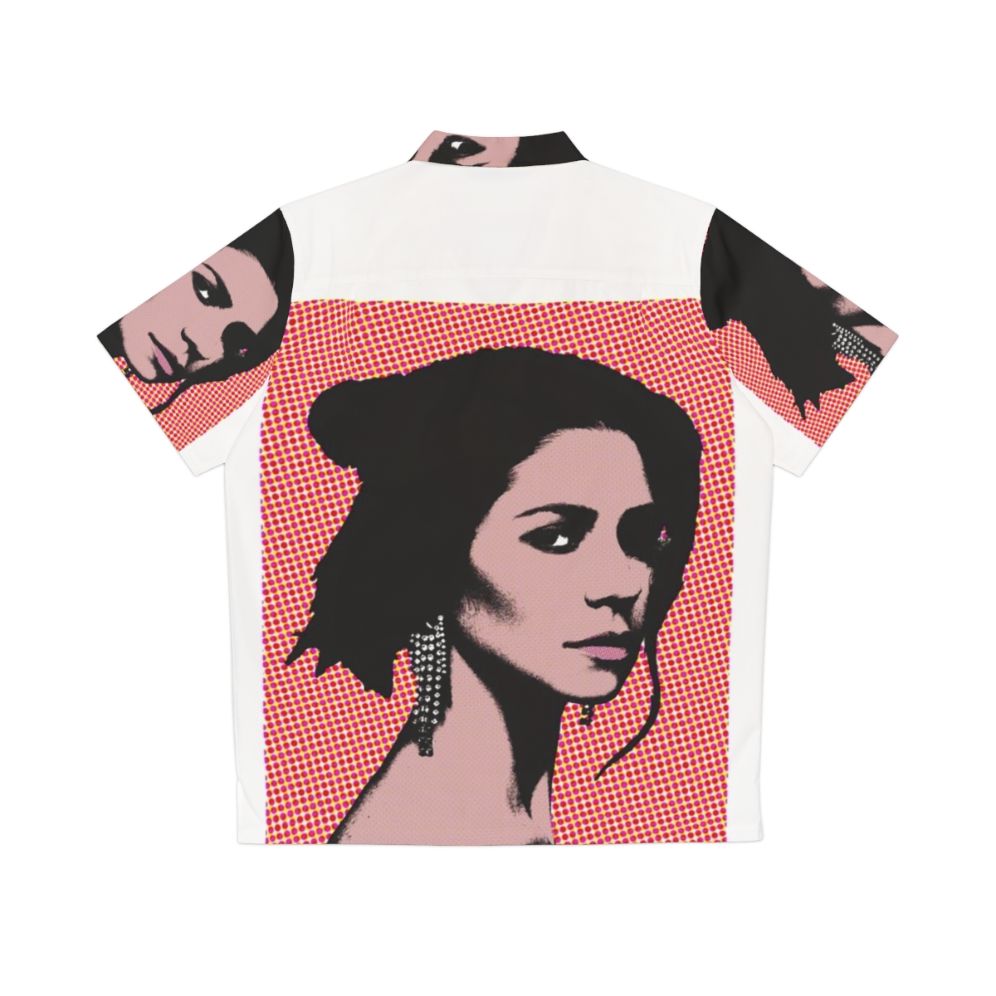 Pop Art Hawaiian Shirt Featuring Marina and the Diamonds Artwork - Back