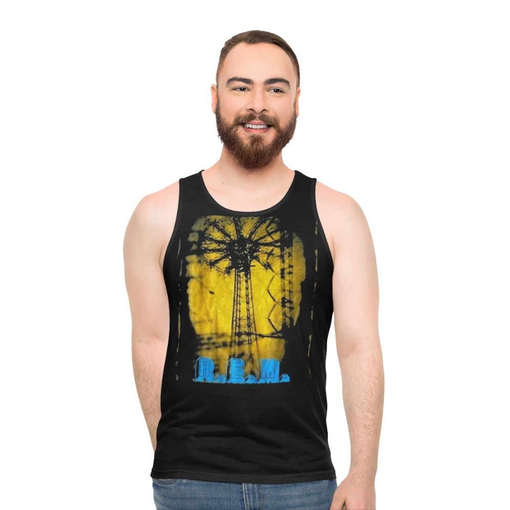 Vintage 90s REM Rock Band Concert Unisex Tank Top - men