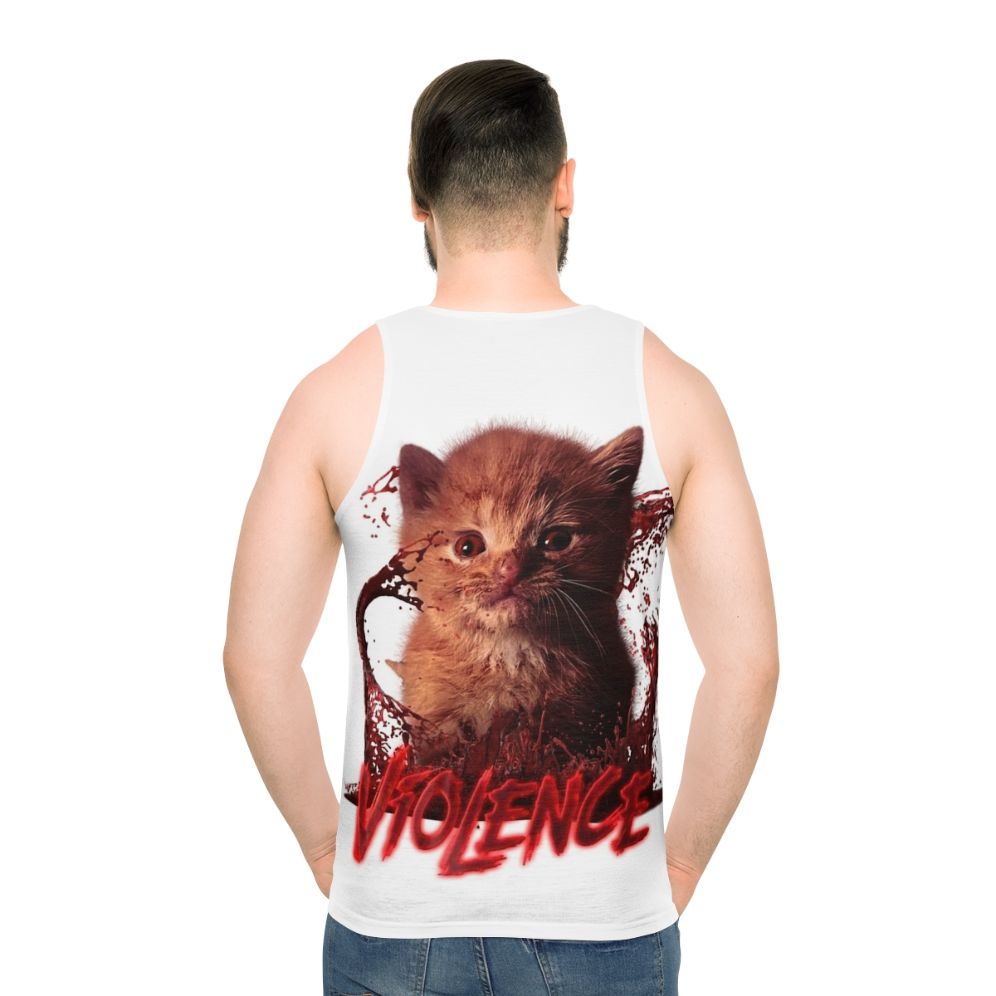 Violence Unisex Tank Top - men back