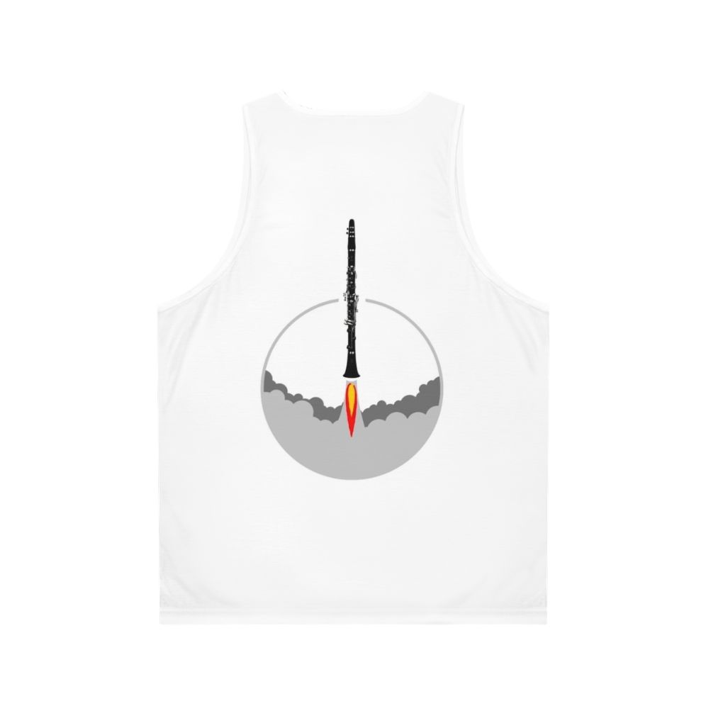 Clarinet Rocket Unisex Tank Top for Music Lovers - Back