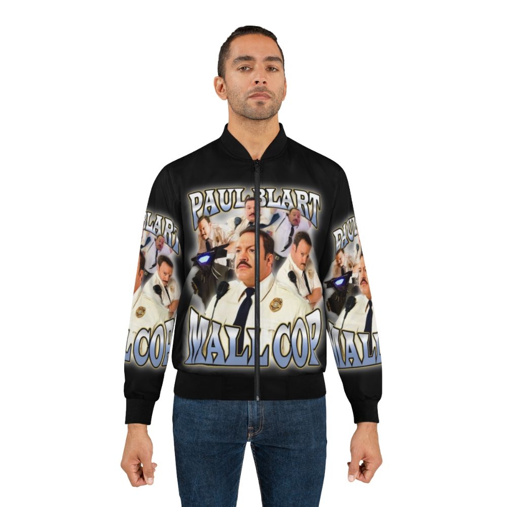 Paul Blart Mall Cop themed bomber jacket with a vintage and funny design - Lifestyle