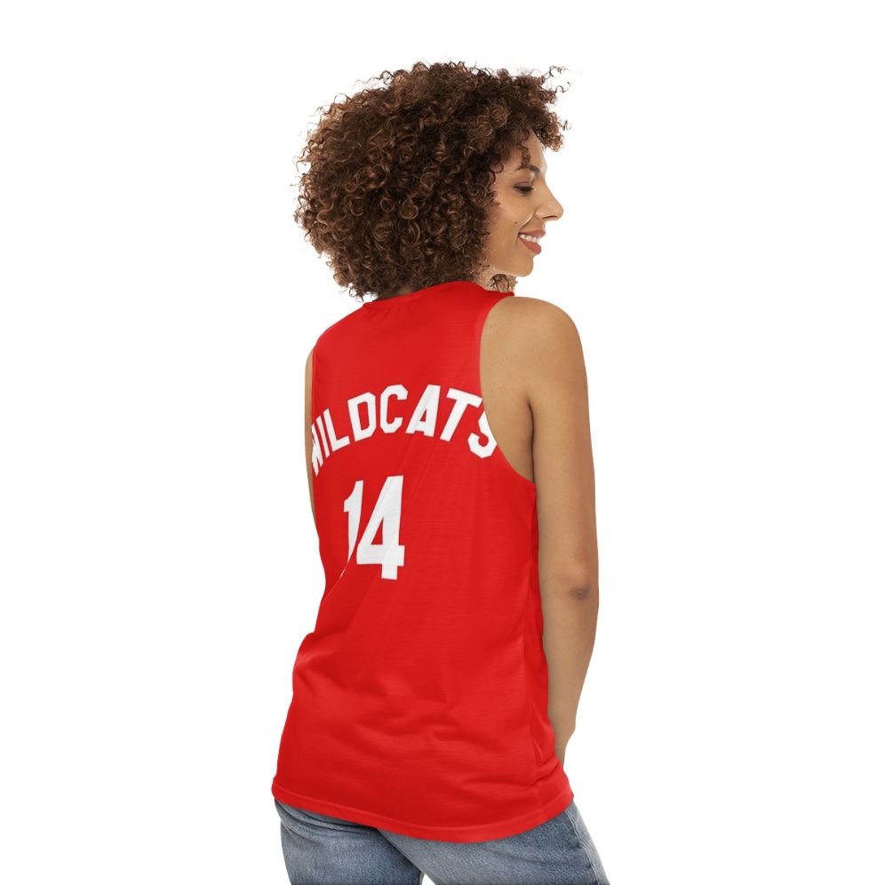 High School Musical Wildcats Basketball Sports Unisex Tank Top - women back