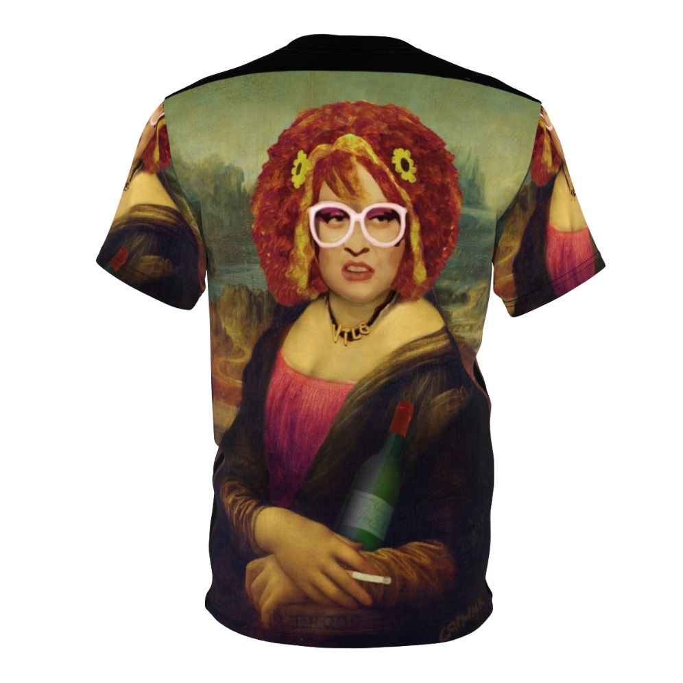 Moaner Linda inspired art-style graphic printed on a high-quality t-shirt - Back