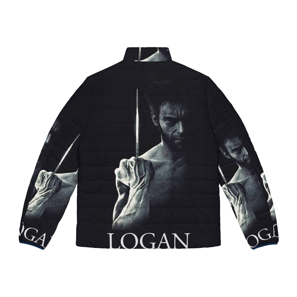 Logan Wolverine Puffer Jacket - X-Men Inspired Men's Winter Outerwear - Back