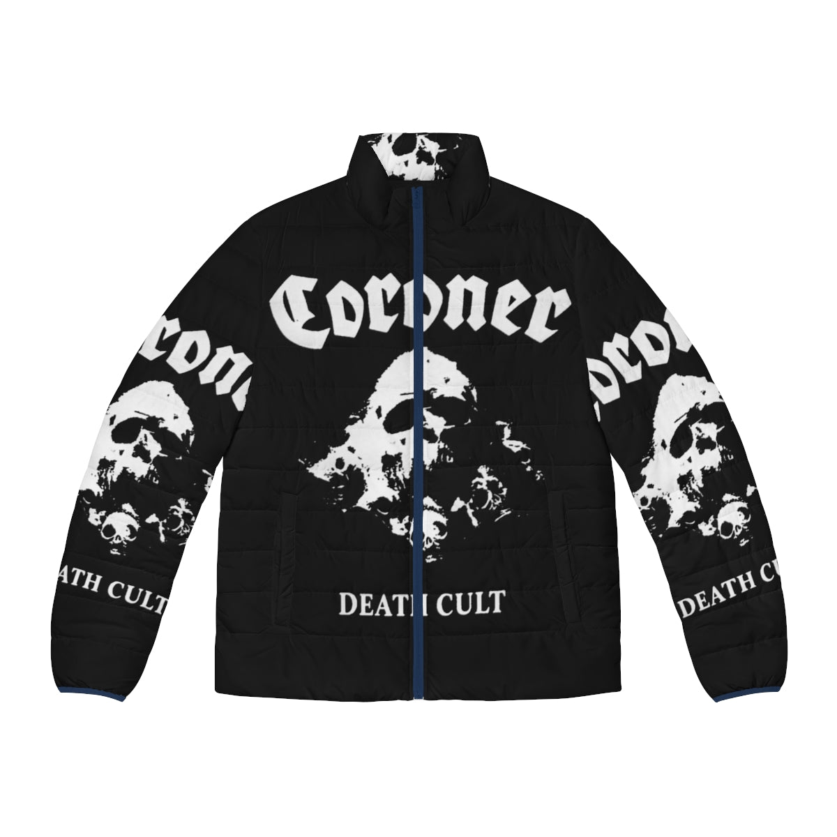 Coroner Band Puffer Jacket featuring the iconic band logo