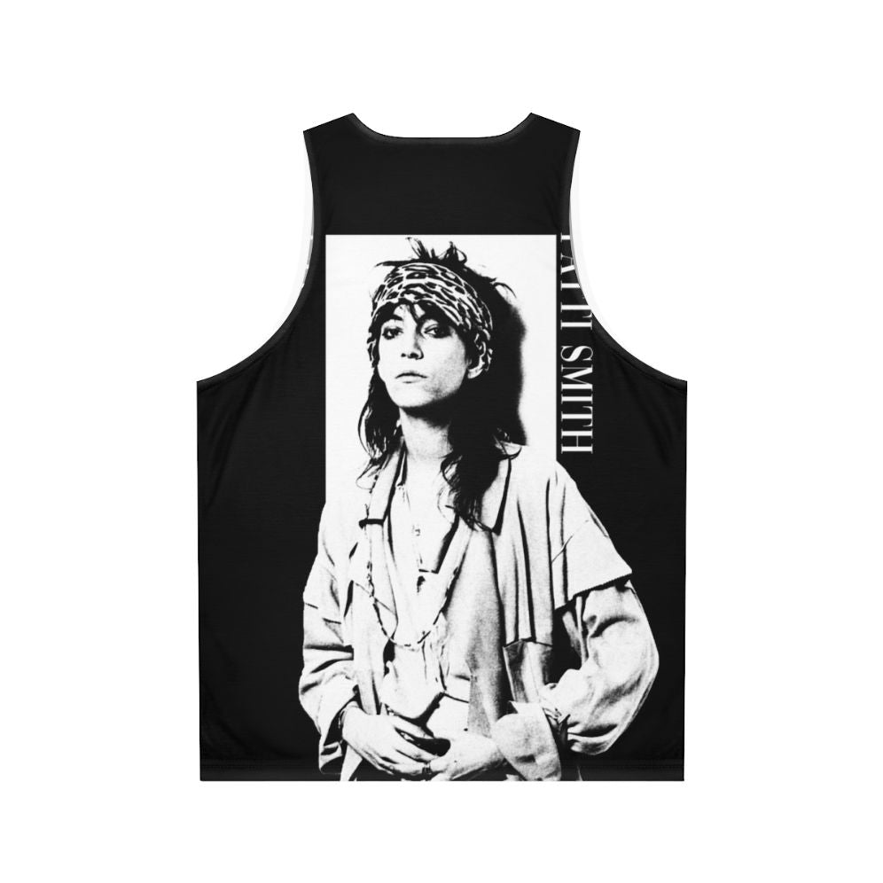 Patti Smith Retro Unisex Grunge Tank Top - Back