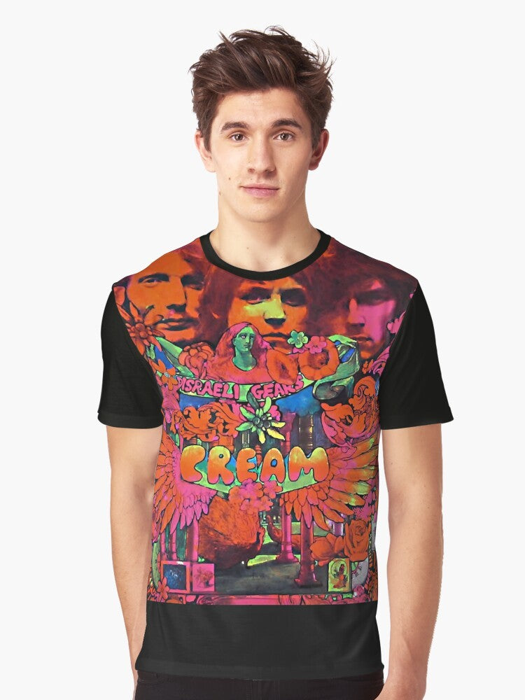 Disraeli Gears classic graphic t-shirt featuring the iconic album cover design - Men