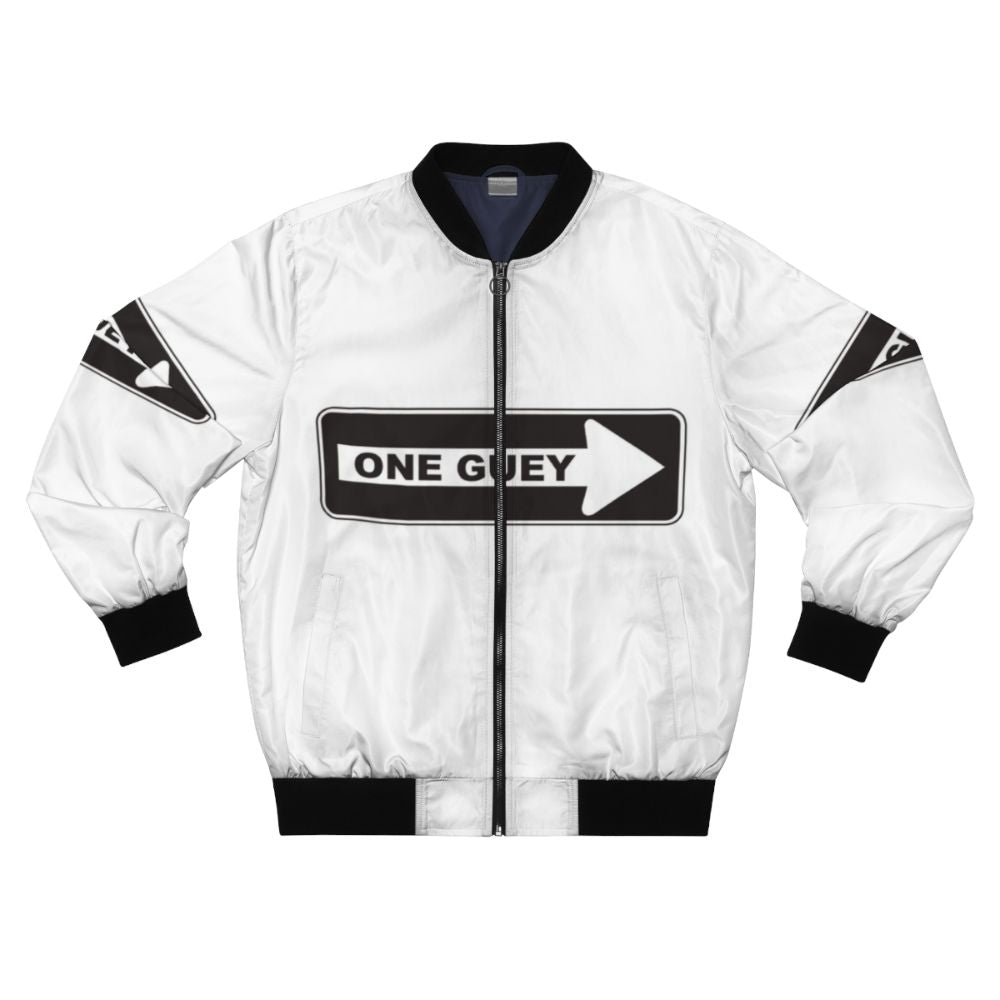 Chicano Guey Bomber Jacket featuring a stylish and sarcastic design