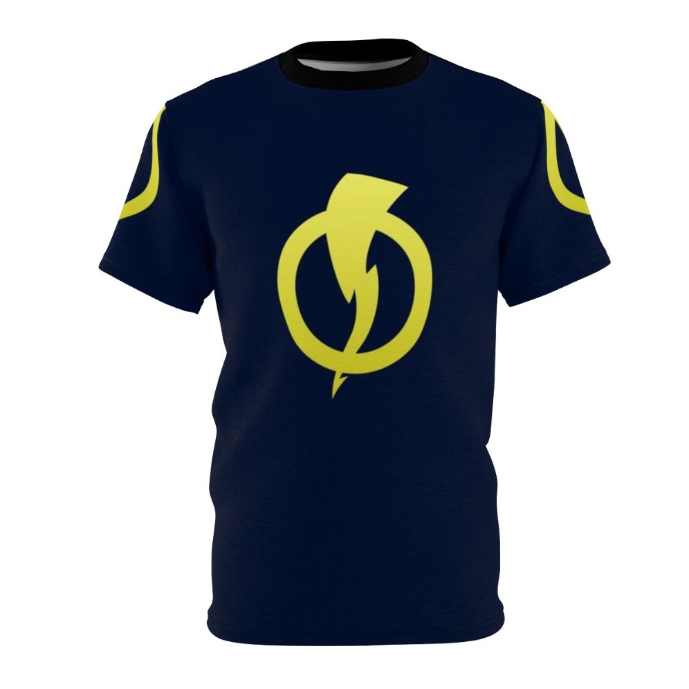 Static Shock inspired superhero t-shirt with comic book design