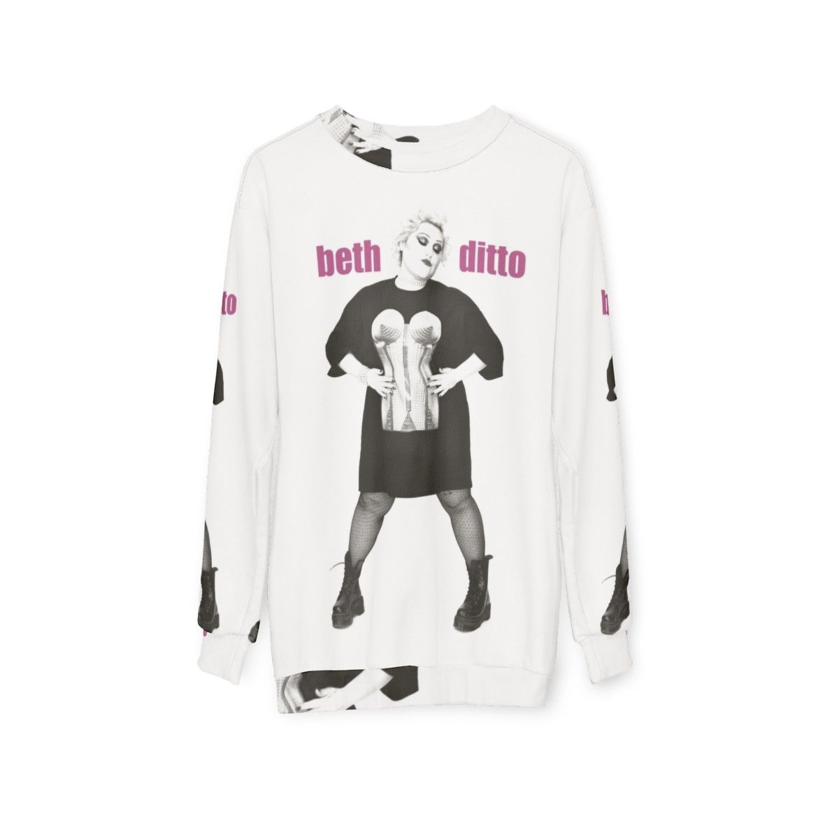 Beth Ditto Gossip Band Punk Sweatshirt - hanging