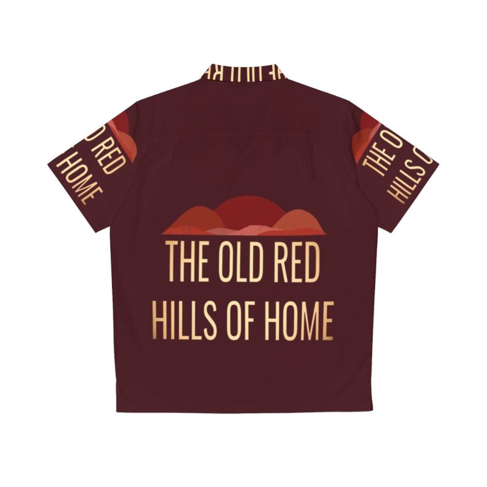 Broadway Musical Hawaiian Shirt with The Old Red Hills Of Home Parade Design - Back