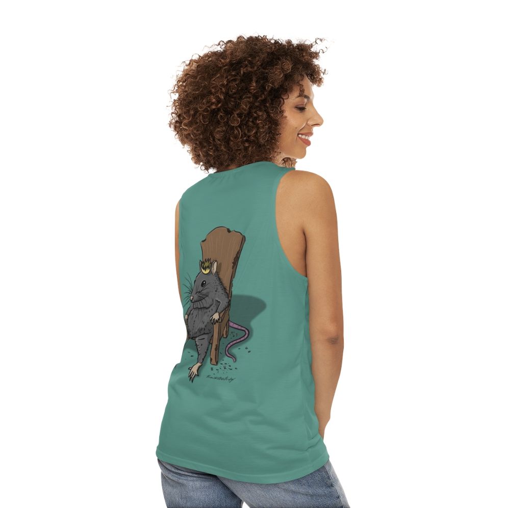 Rat King Unisex Novelty Tank Top - women back