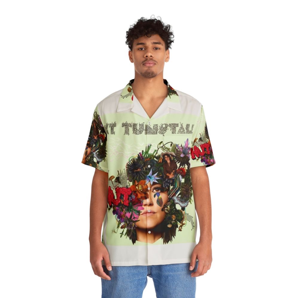 Music inspired tropical Hawaiian shirt - People Front