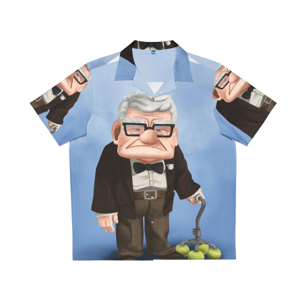 Carl Fredricksen in his signature Hawaiian shirt from the Pixar film "Up"