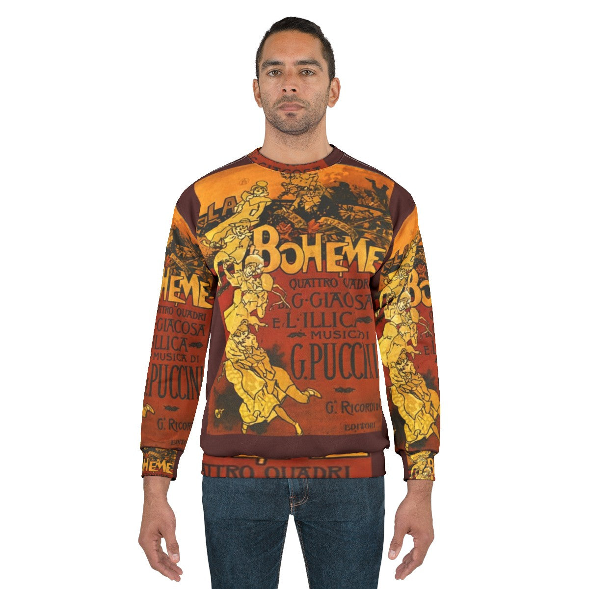 Boheme Opera Sweatshirt featuring Metlicovitz vintage design - men