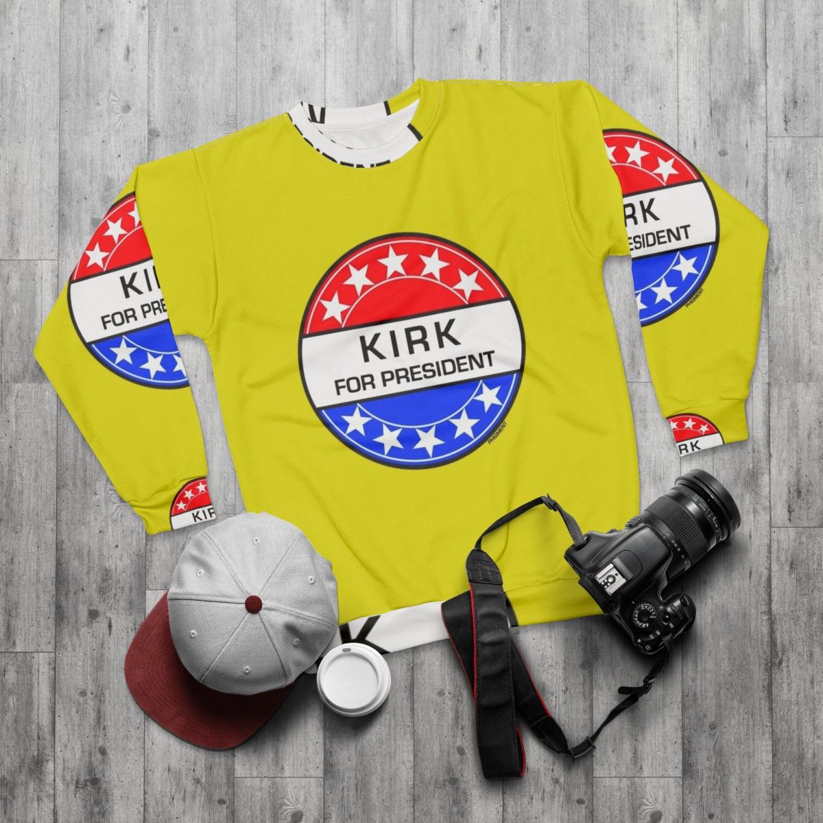 Sci-Fi Star Trek Retro Geek Sweatshirt - flat lay