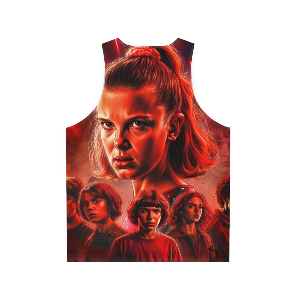 Eleven Unisex Tank Top with Stranger Things Inspired Design - Back