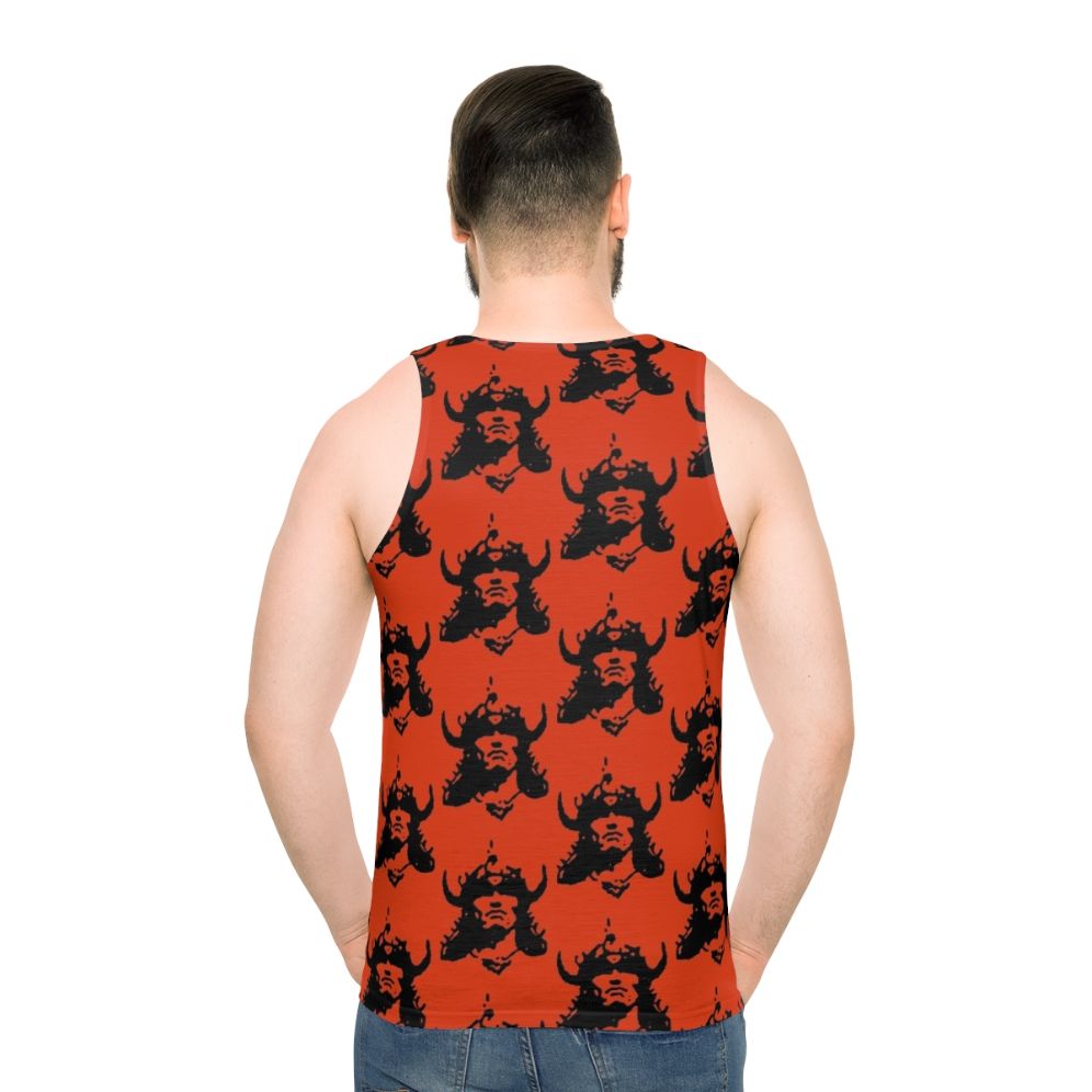 Barbarian unisex science fiction tank top - men back