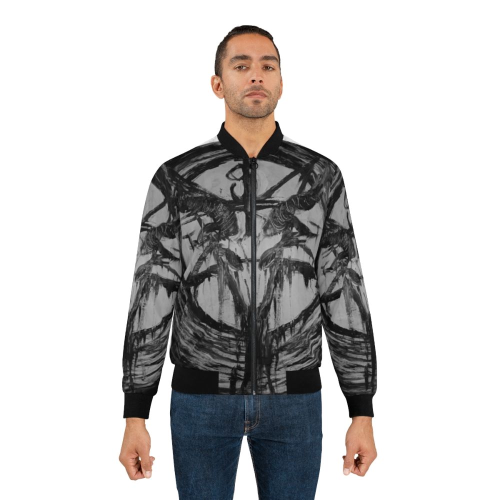 Baphomet abstract art design on a bomber jacket - Lifestyle