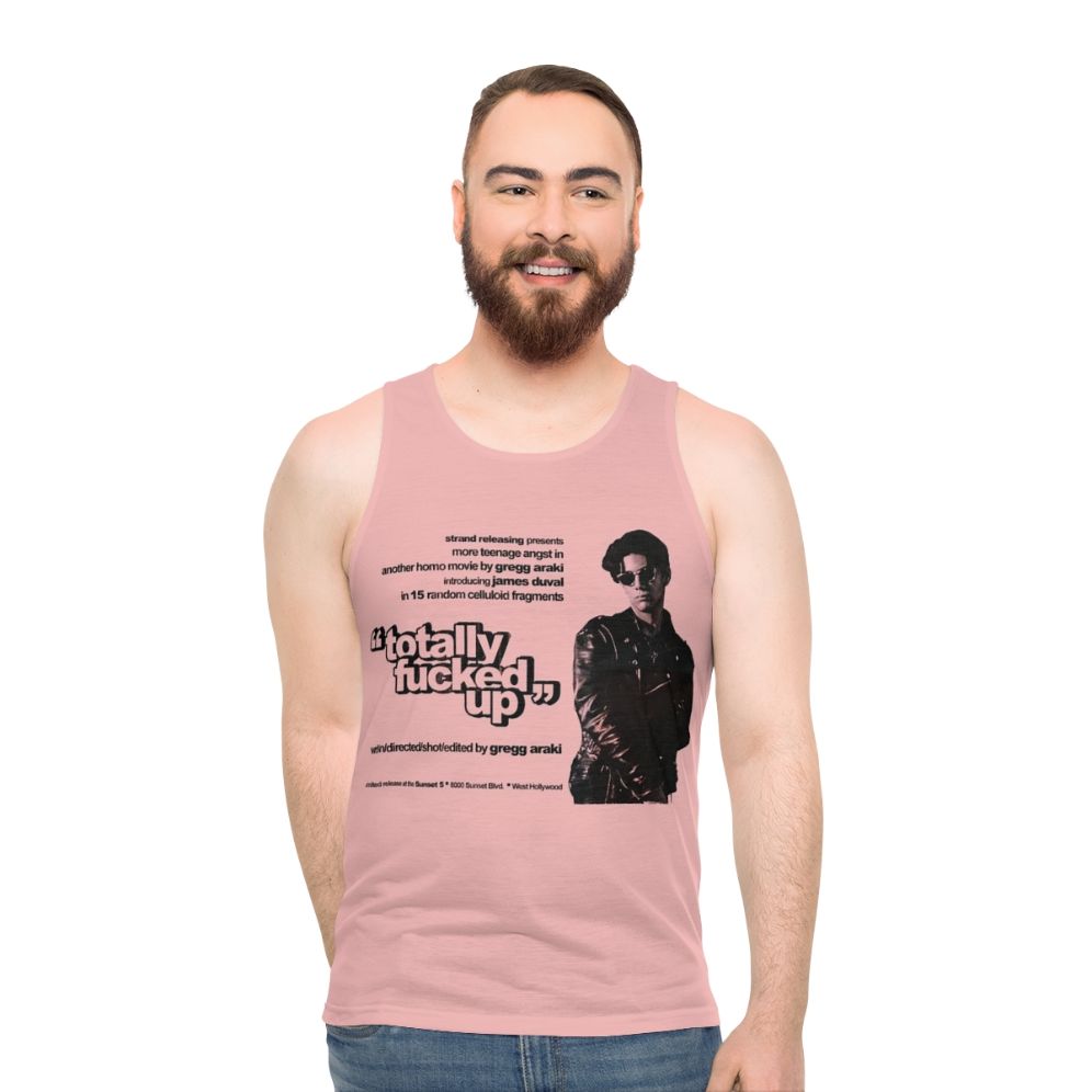 Unisex tank top with '90s cult movie graphic - men