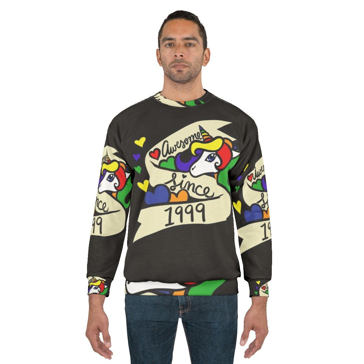 Awesome Since 1999 Unicorn Sweatshirt - men