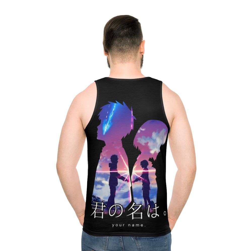 Your Name Unisex Anime Tank Top - men back