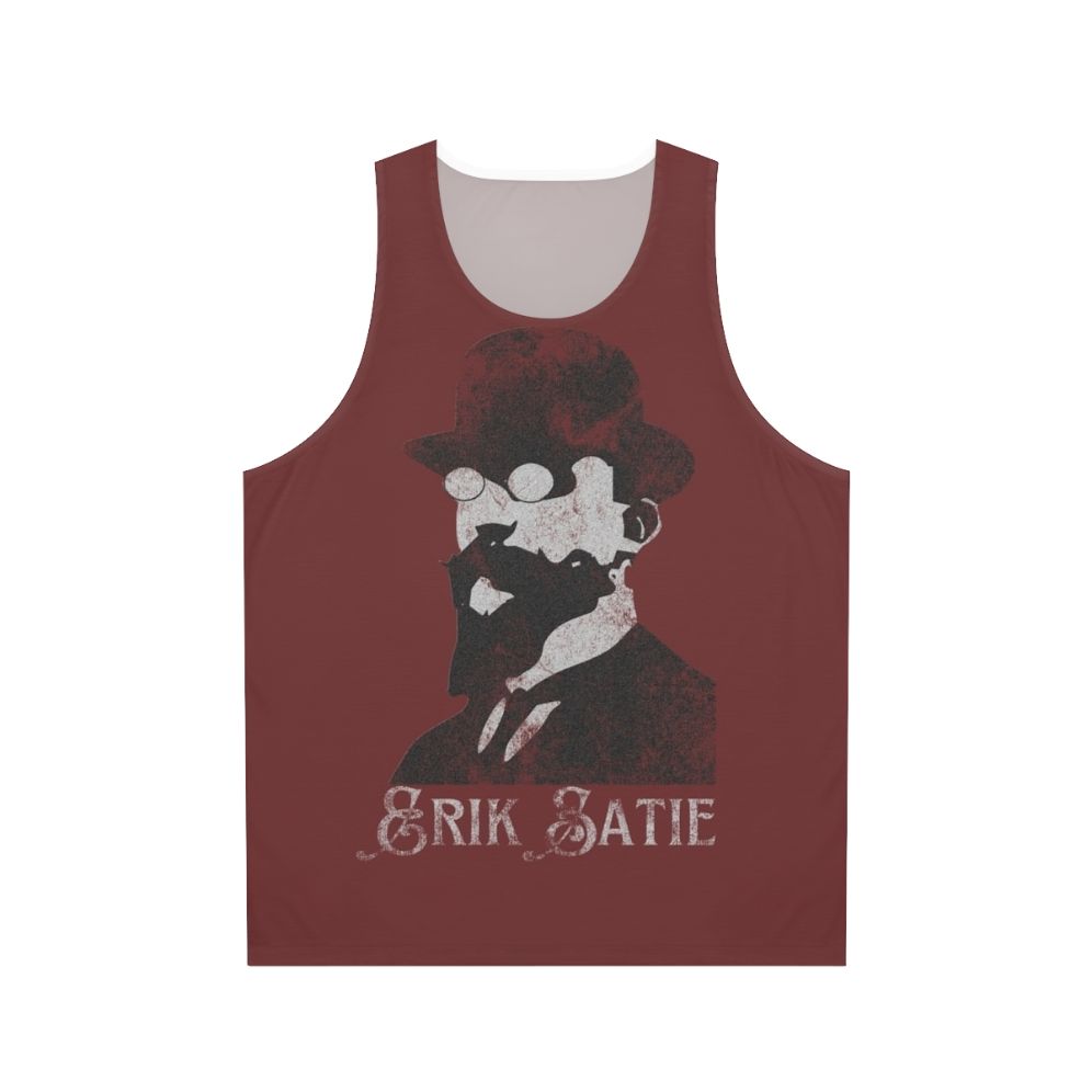 Erik Satie minimalist composer unisex tank top