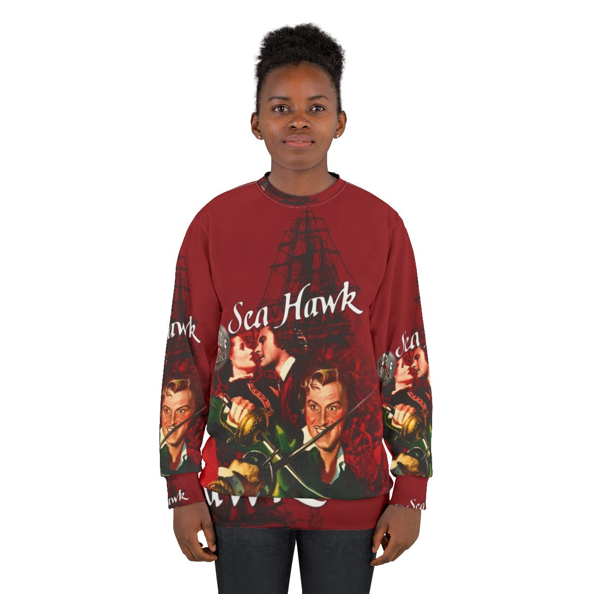 Sea Hawk movie-themed vintage sweatshirt - women