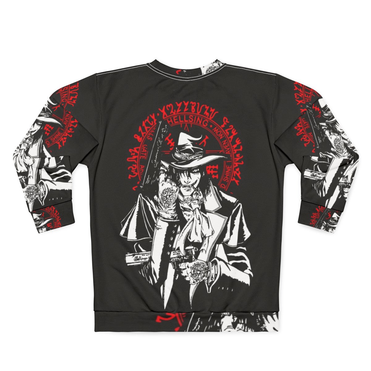 Hellsing Alucard Anime Vampire Supernatural Sweatshirt - Back