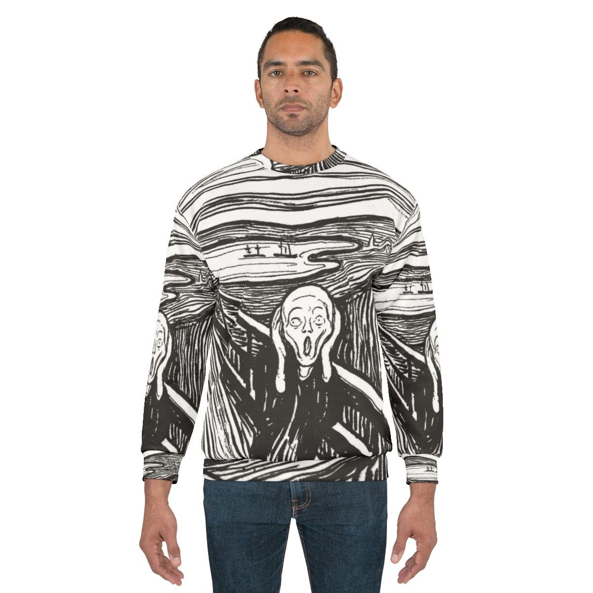 Edvard Munch 'The Scream' Expressionist Art Sweatshirt - men