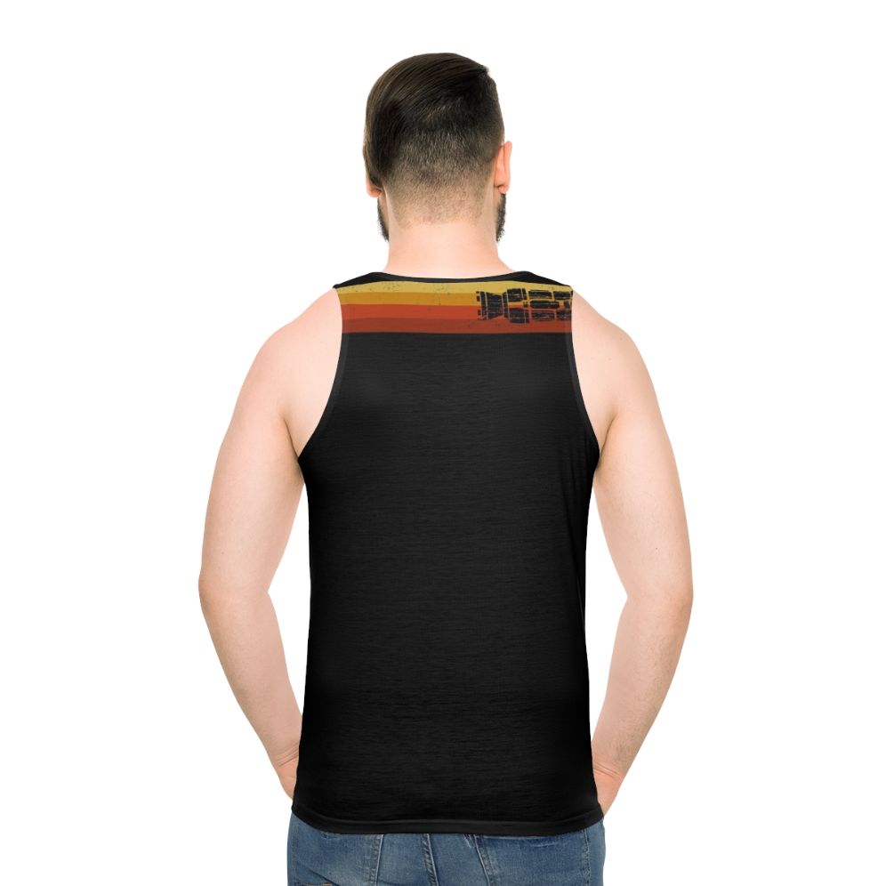 Vintage Rocinante Distressed Unisex Science Fiction Tank Top - men back