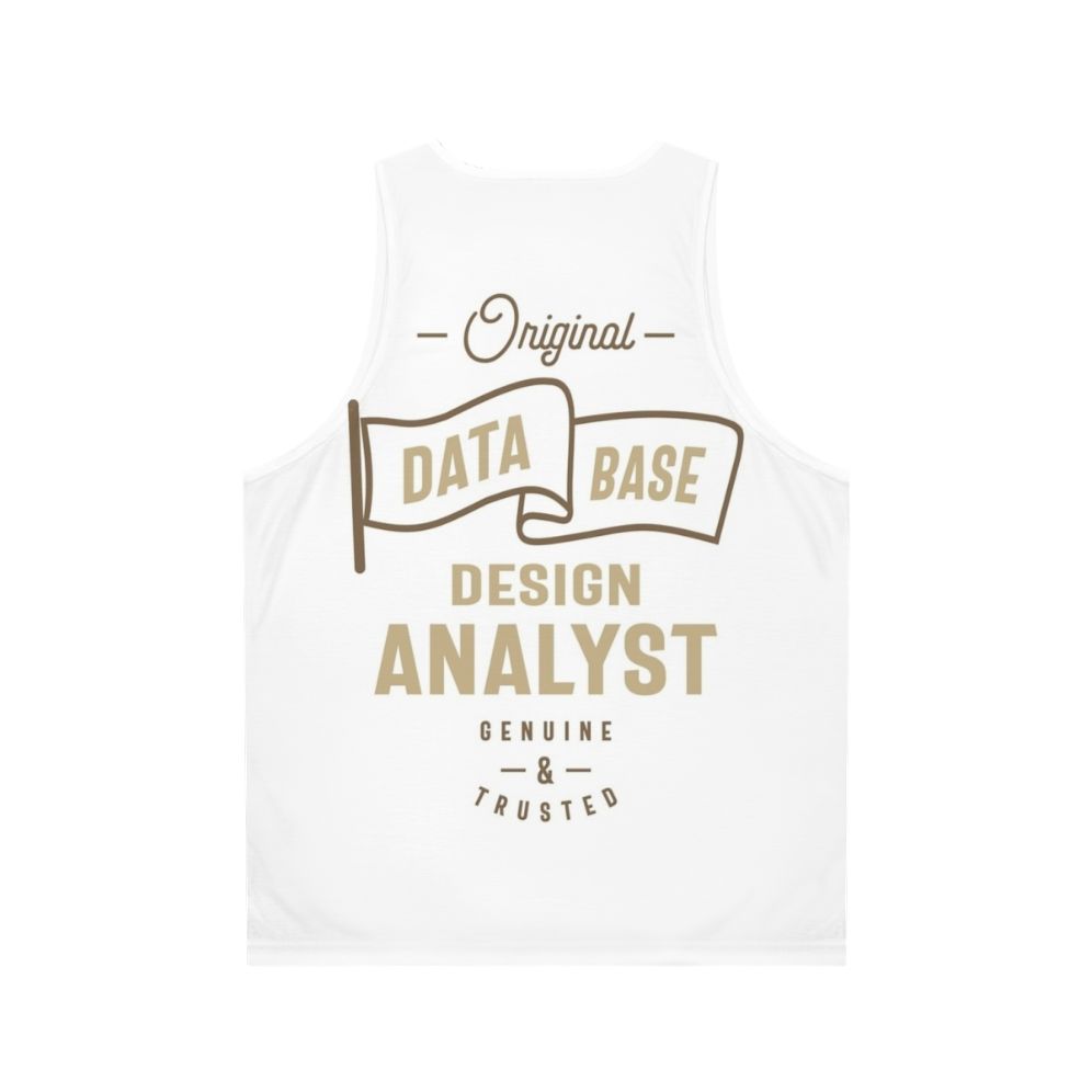 Data Analyst Tank Top for IT Professionals - Back