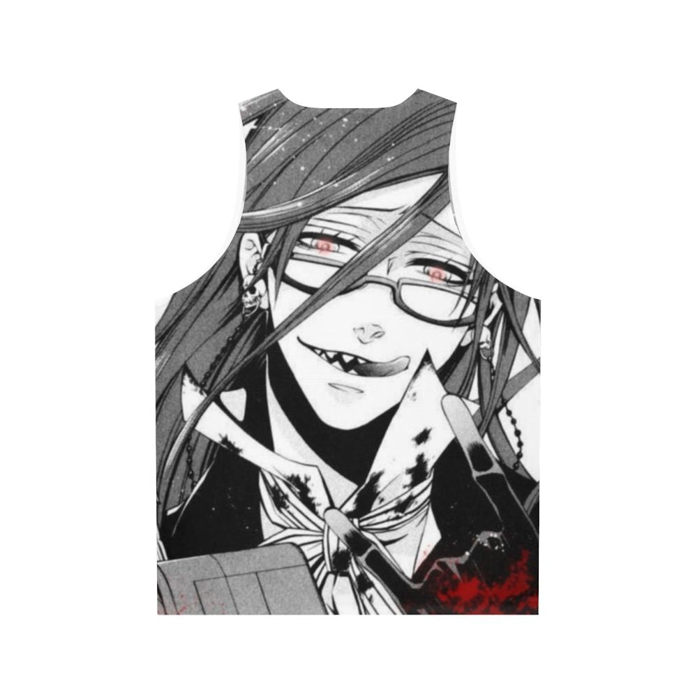 Grell Sutcliff Anime Inspired Unisex Tank Top - Back