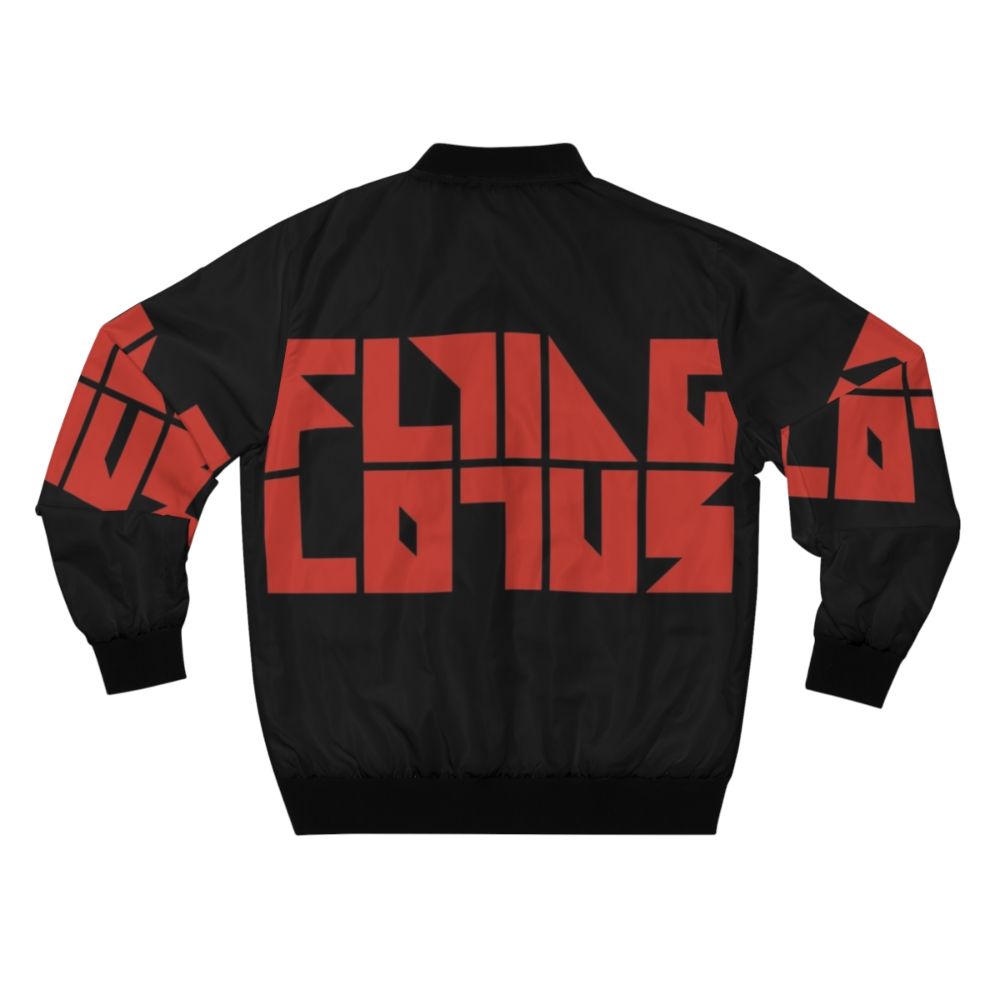 Flying Lotus Red Transparent Bomber Jacket for Electronic Music Fans - Back