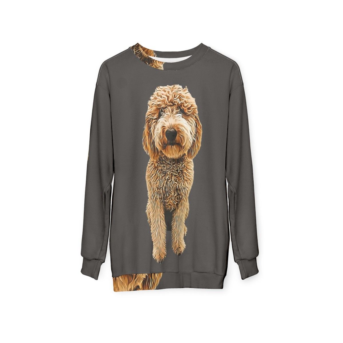 Labradoodle and Goldendoodle doodle sweatshirt - hanging