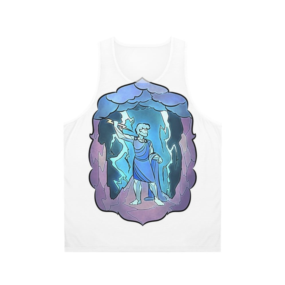 Stained Glass Zeus Unisex Tank Top