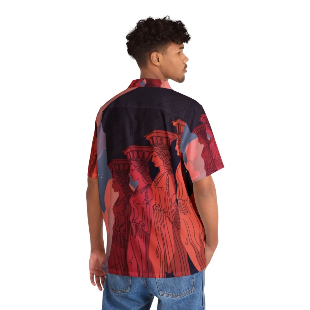 Ancient Greek Caryatids at Dusk Hawaiian Shirt - People Back