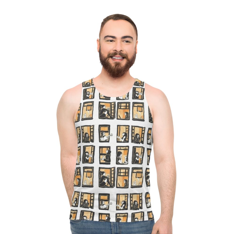 Windows themed unisex tank top - men