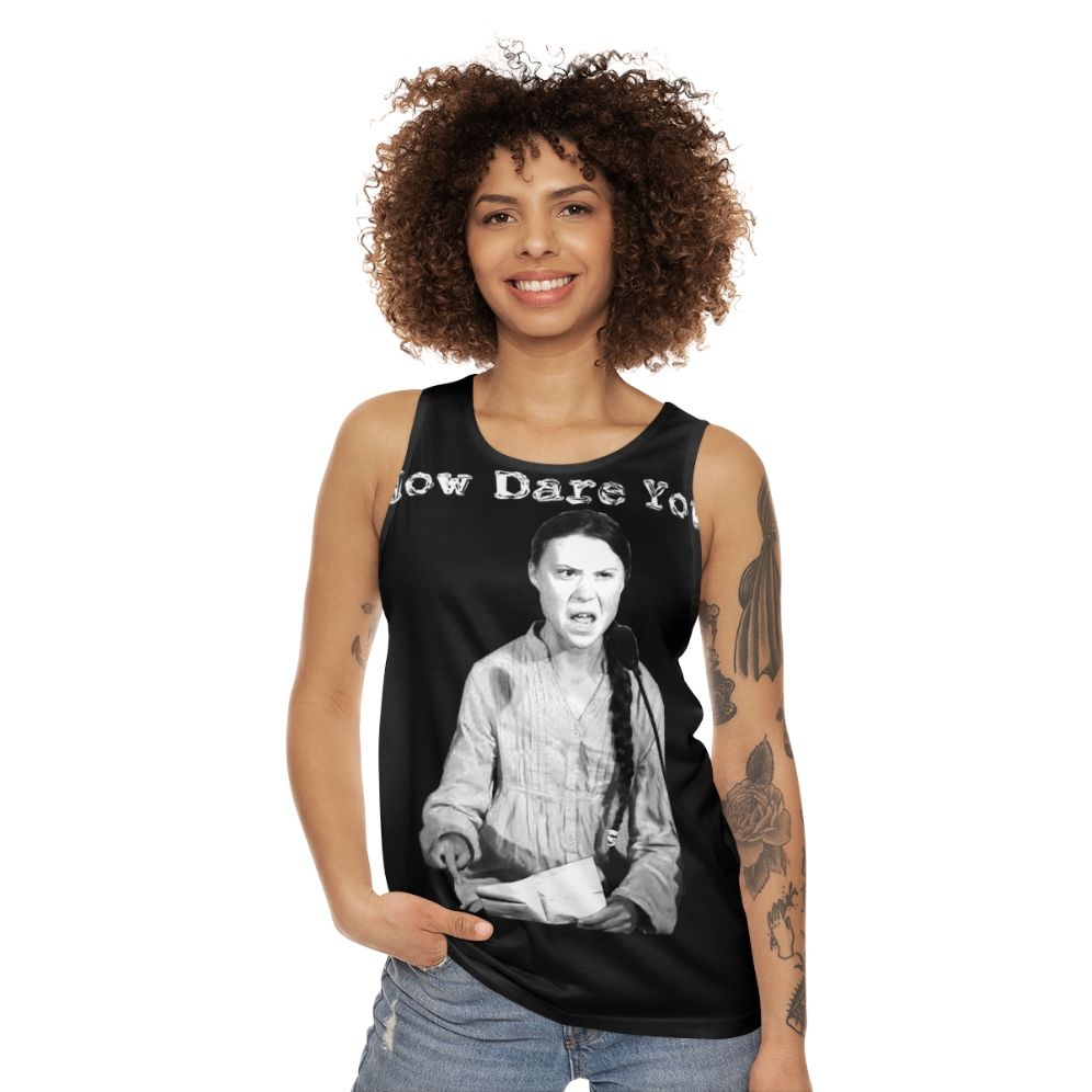 Greta Thunberg Climate Change Unisex Tank Top - women