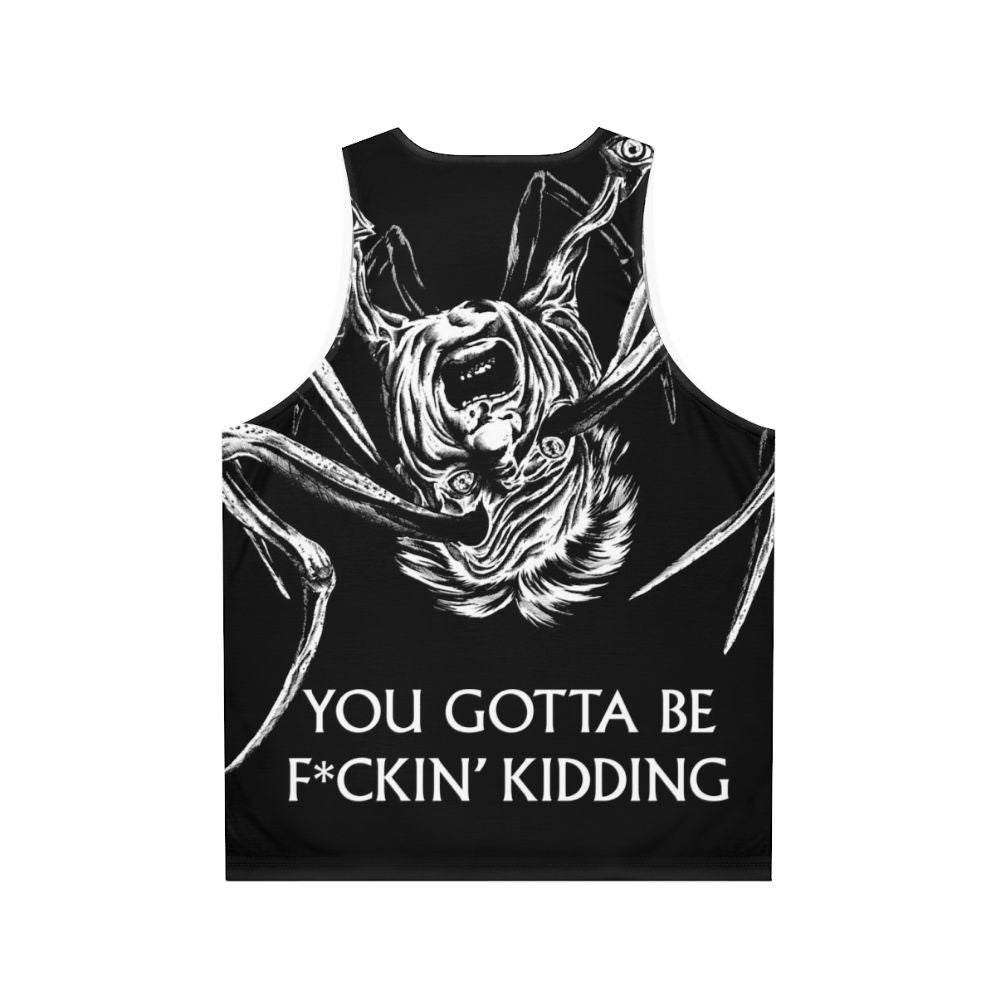 Unisex tank top featuring 'The Thing' movie design - Back