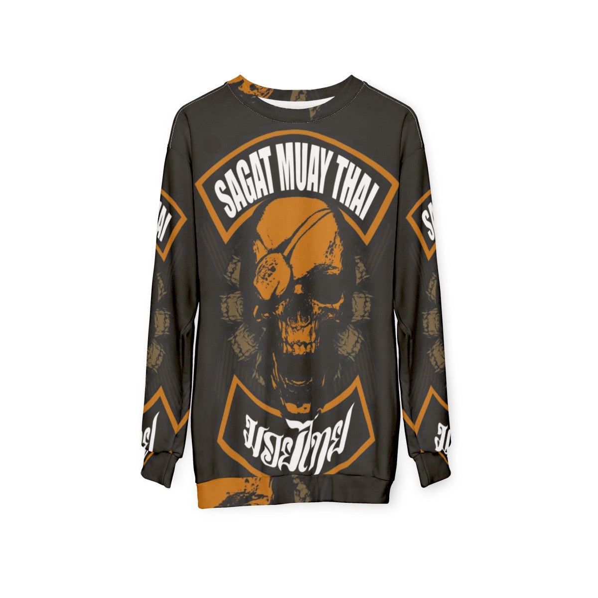 Monkon Muay Thai Fighter Thailand Martial Arts Sweatshirt - hanging