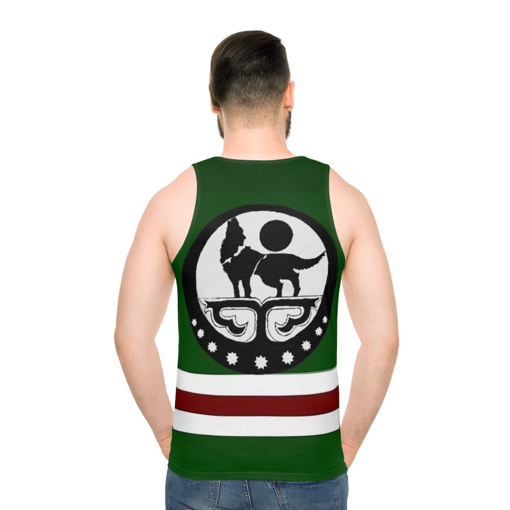 Chechen Flag Unisex Tank Top - men back