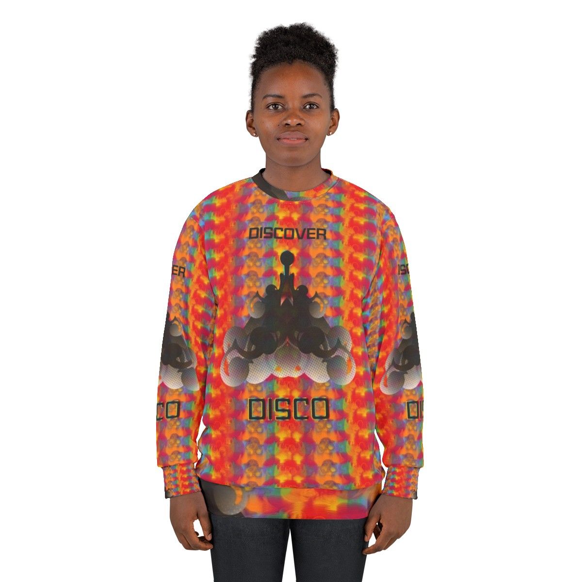 Psychedelic Star Trek Disco Sweatshirt - women