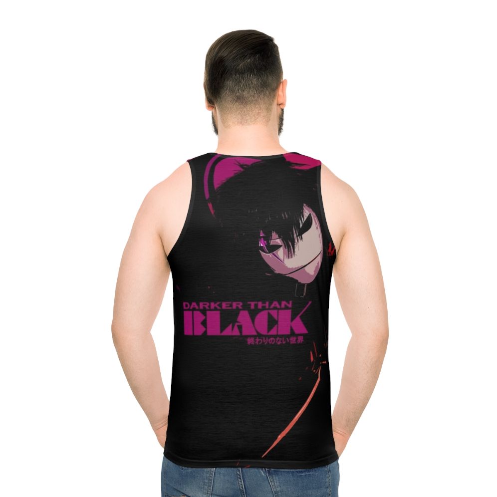 Darker Than Black Black Reaper Unisex Tank Top - men back