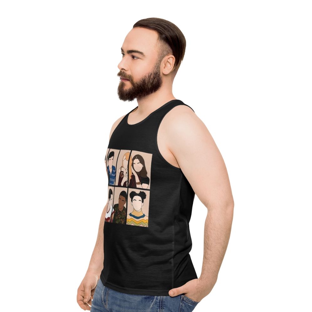 "Sex Education" Cast Unisex Tank Top - men side