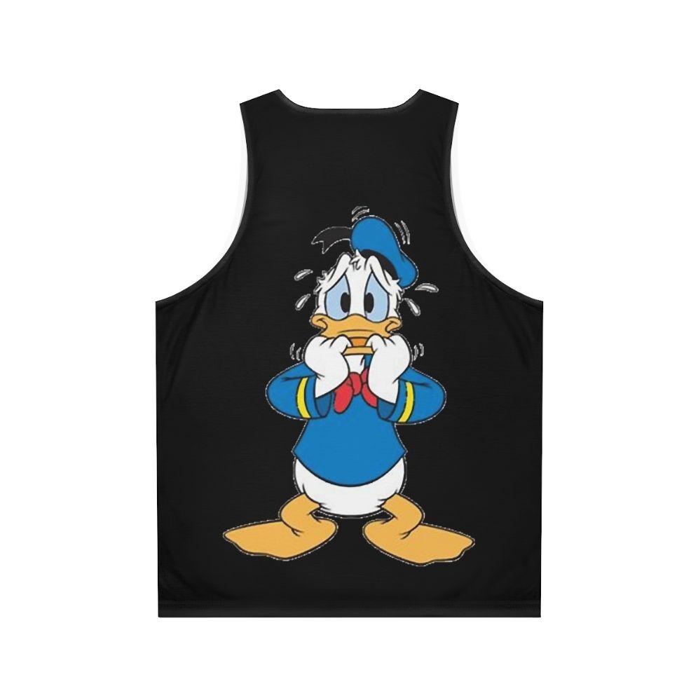 Funny Donald Duck fan art unisex tank top - Back