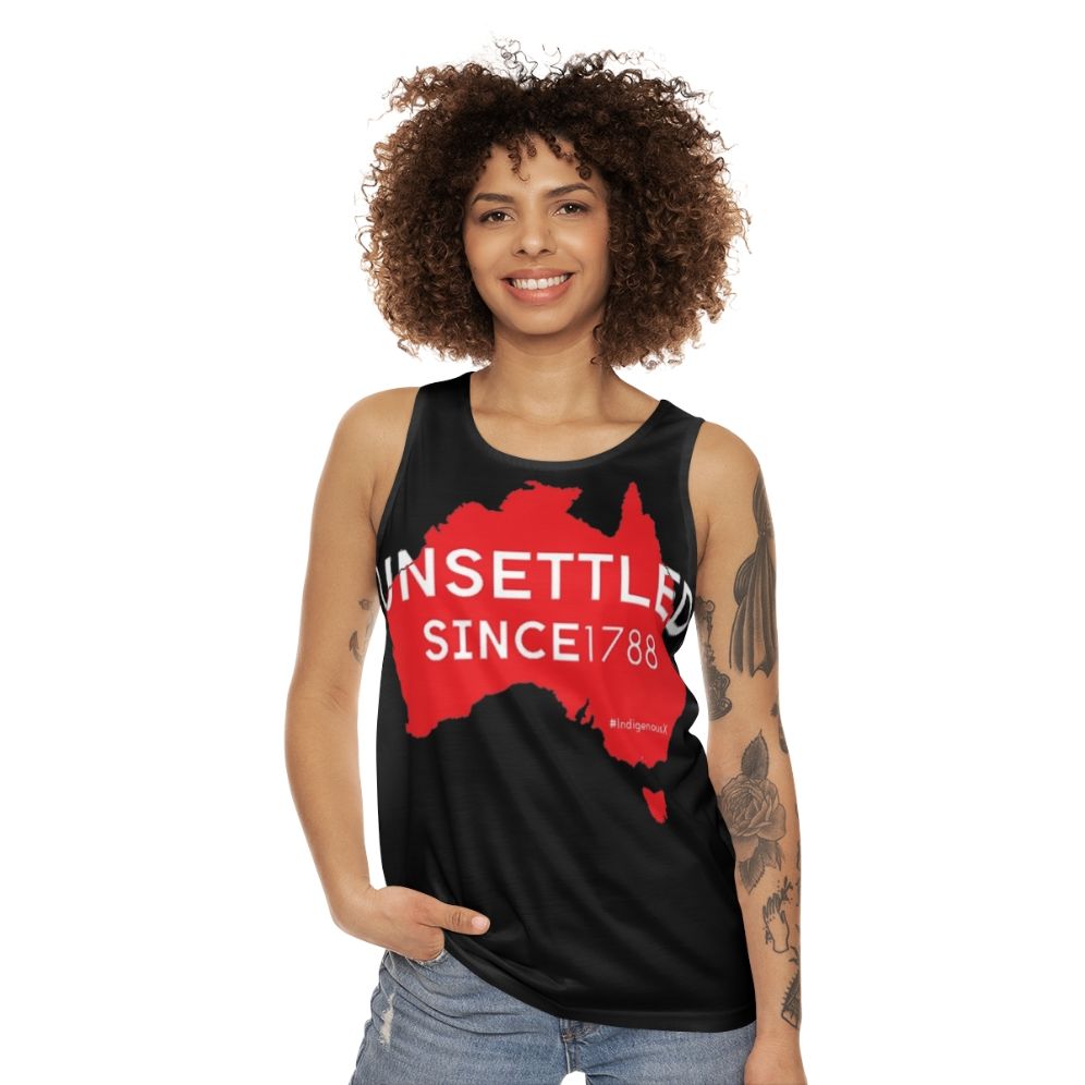 Unsettled Since 1788 Unisex Red Tank Top - women