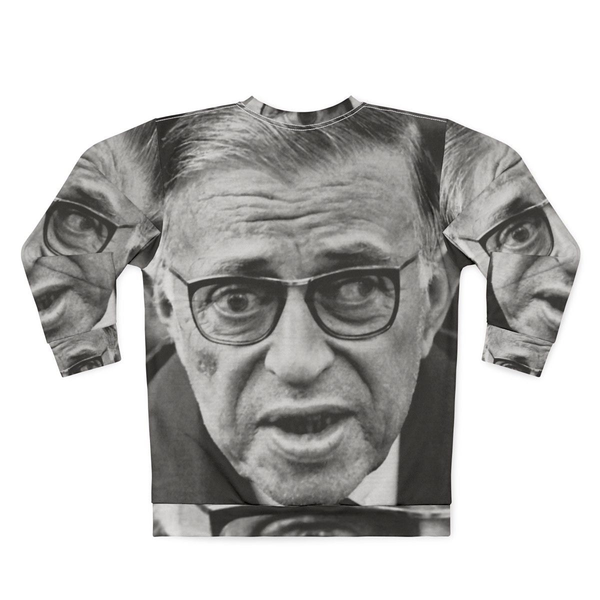 Jean Paul Sartre Existentialist Sweatshirt - Back