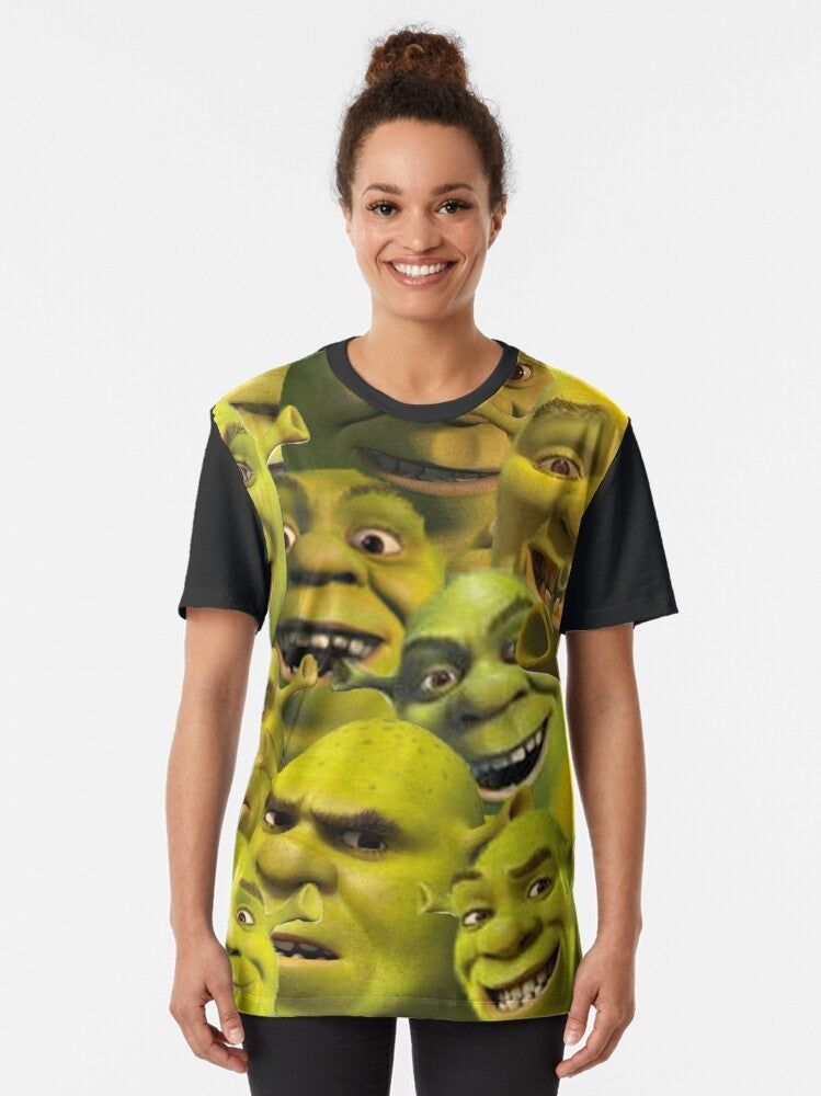 Shrek graphic t-shirt featuring the iconic character and his layers of humor - Women